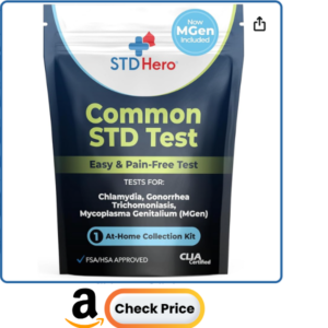 At home STD STI Test Kit for chlamydia gonnorhea