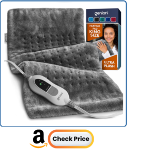plush electric heating pad for cramps