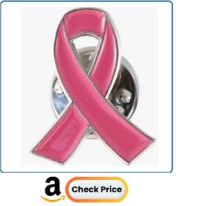 Emblematic Jewelry Official Pink Ribbon Breast Cancer Awareness Lapel Pin