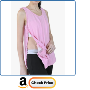 Inspired Comforts Post Surgery Mastectomy Recovery Tank Top with Drain Pocket & Snap-Access