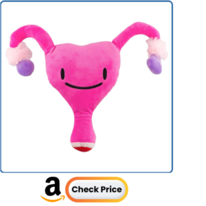 Attatoy Plush Uterus - Ivy The Uterus - Stuffed Toy, 12-Inch After Surgery Pal, Hysterectomy, Endometriosis, Fallopian Tubes, Ovaries