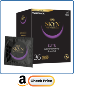 SKYN Elite – 36 Count – Ultra-Thin, Lubricated Latex-Free Condoms