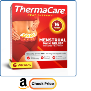 ThermaCare Menstrual Heating Pads for Cramps & Back Pain Relief - Adhesive Heat Wraps for Period Pain - Portable, Drug-Free Heat Therapy