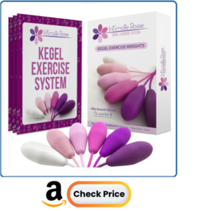 Kegel Exercise System - Pelvic Floor Exercises - Set of 6 Premium Silicone Kegel Exercise Weights & Control with Training Kit for Women