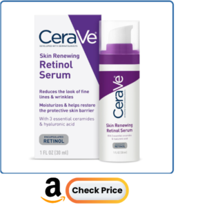 CeraVe Anti Aging Retinol Serum For Face, Encapsulated Retinol With Hyaluronic Acid, Niacinamide & Ceramides, Smooths Wrinkles & Fine Lines