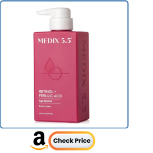 Medix 5.5 Retinol Body Lotion Firming Moisturizer | Crepey Skincare Treatment | Retinol Body Cream | Anti Aging Firming Cream