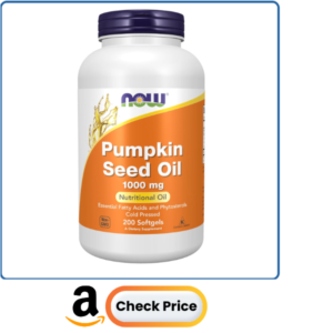 NOW Supplements, Pumpkin Seed Oil 1000 mg with Essential Fatty Acids and Phytosterols, Cold Pressed, 200 Softgels