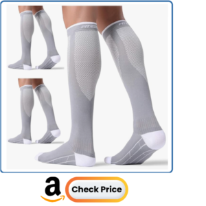FITRELL 3 Pairs Compression Socks for Women and Men 20-30mmHg-Circulation Support Socks
