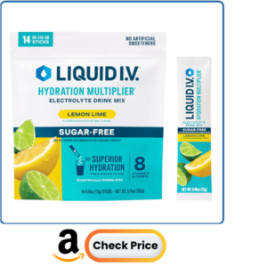 Liquid I.V. Hydration Multiplier Sugar-Free - Lemon Lime | Electrolyte Powder Drink Mix | 1 Pack (14 Servings)