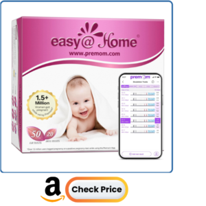 Easy@Home 50 Ovulation Test Strips and 20 Pregnancy Test Strips Combo Kit, (50 LH + 20 HCG)