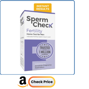 SpermCheck Fertility Sperm Count Test for Men, at Home Sperm Test, Easy to Read Results, Over 98% Accurate