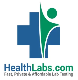 Healthlabs logo fast affordable blood testing laboratory discrete private blood urine sample