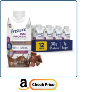 Ensure Max Protein Milk Chocolate Shake, 30g High Protein, 12 Pack | 30g Protein to Support Muscle Health & Manage Hunger for Adults, Each Protein Shake
